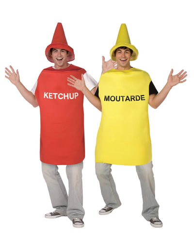 Mustár és ketchup páros jelmez