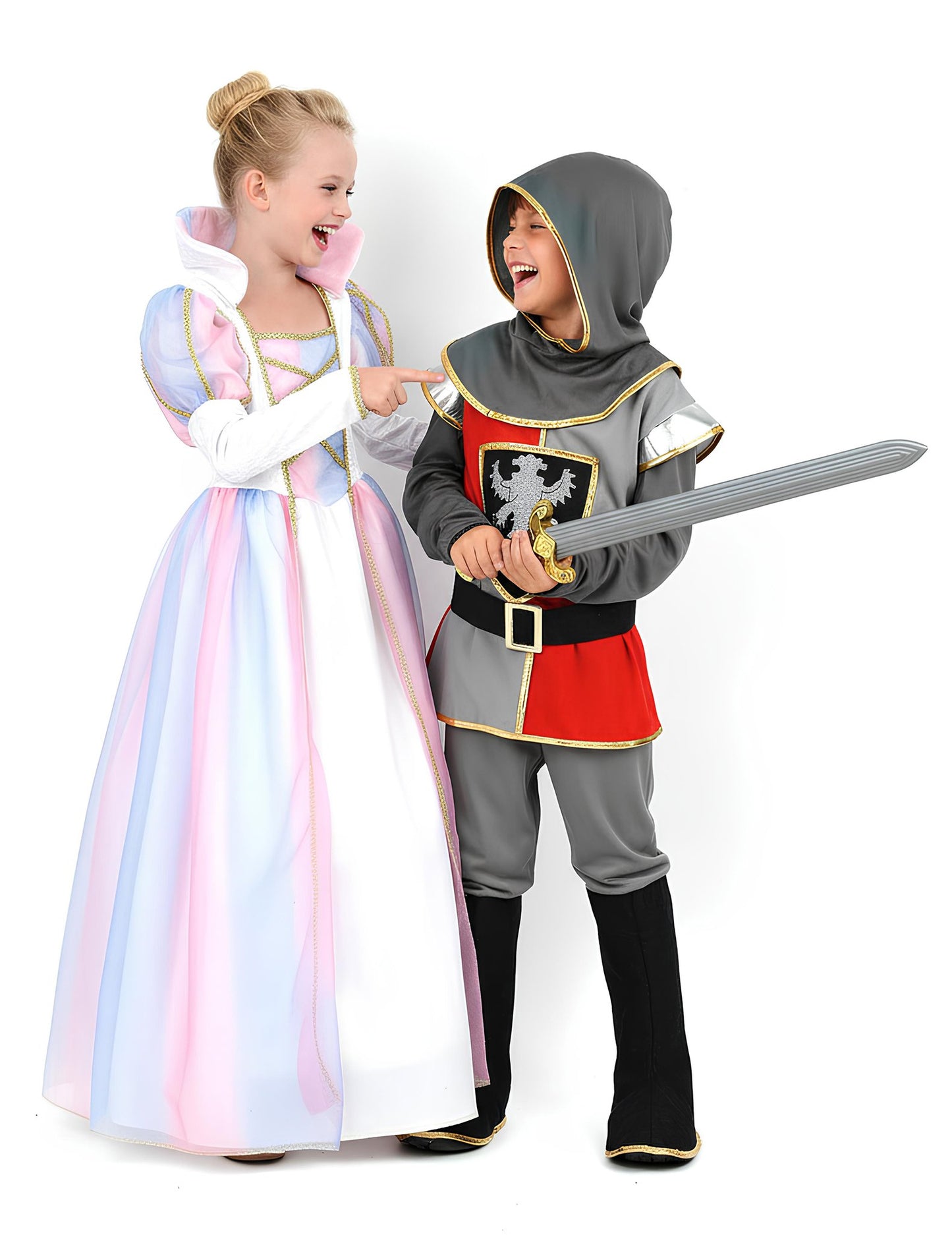 Lovag és hercegnő jelmezcsomag gyerekeknek