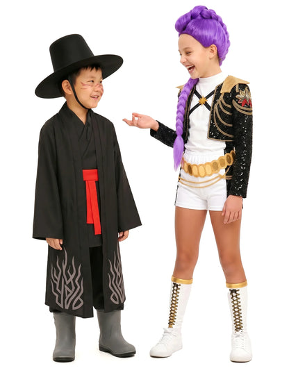 Déguisement de couple Rumi™ et démon Kpop Demon Hunters™ enfant