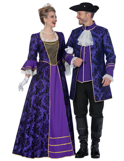 Felnőtt barokk márki pár jelmez