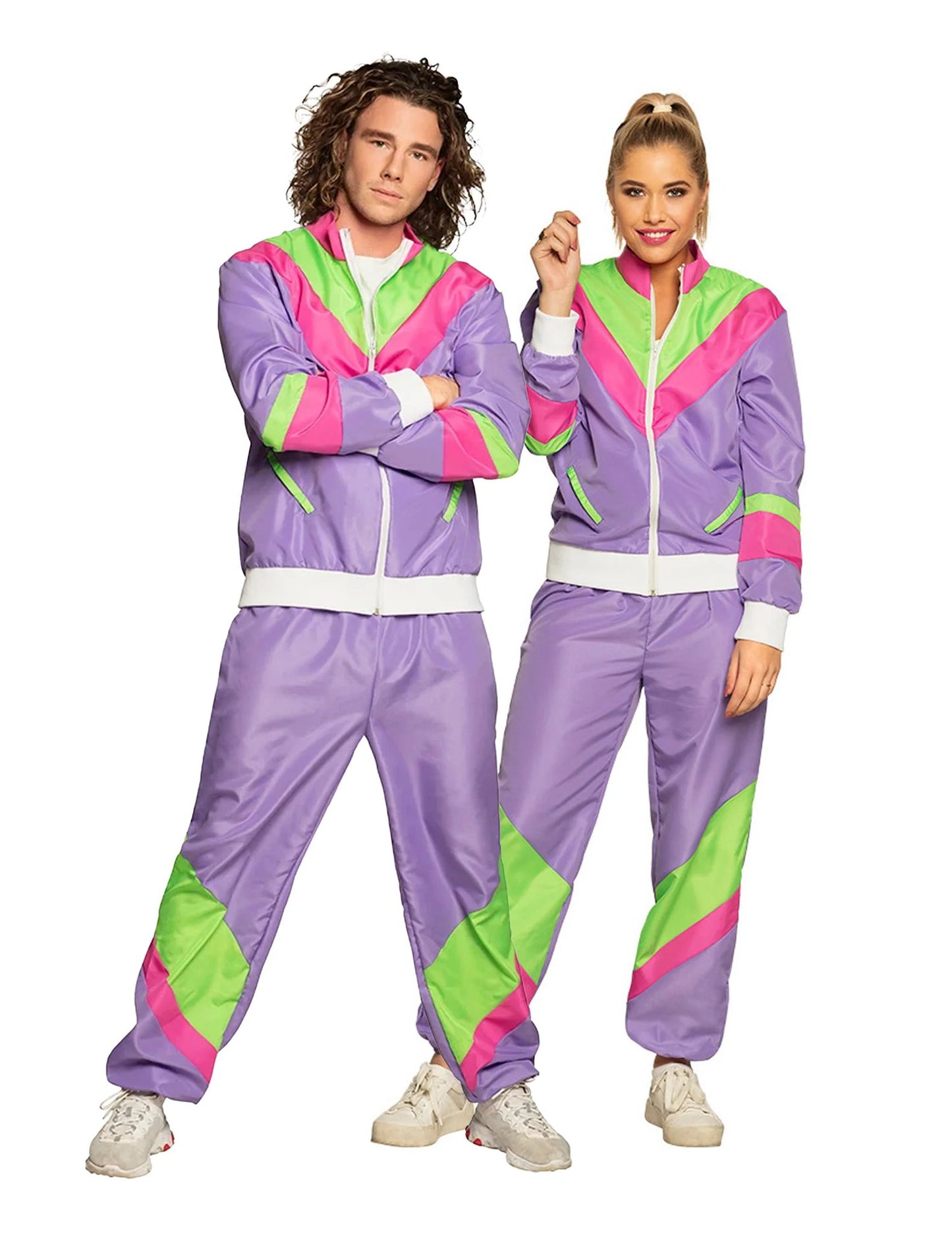 Déguisement de couple jogging 80's adultes