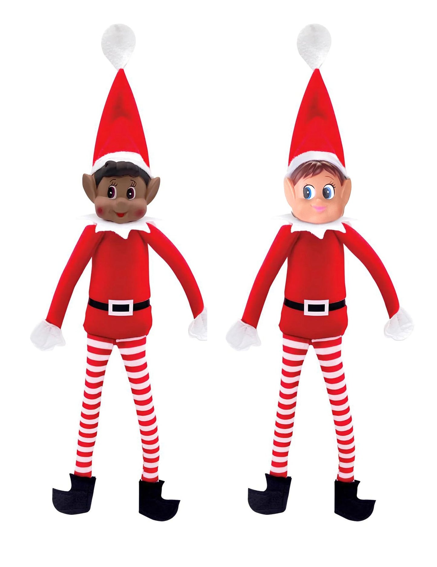 Duo lutins farceurs de Noël Elvie et Pimpon