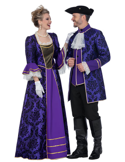 Felnőtt barokk márki pár jelmez