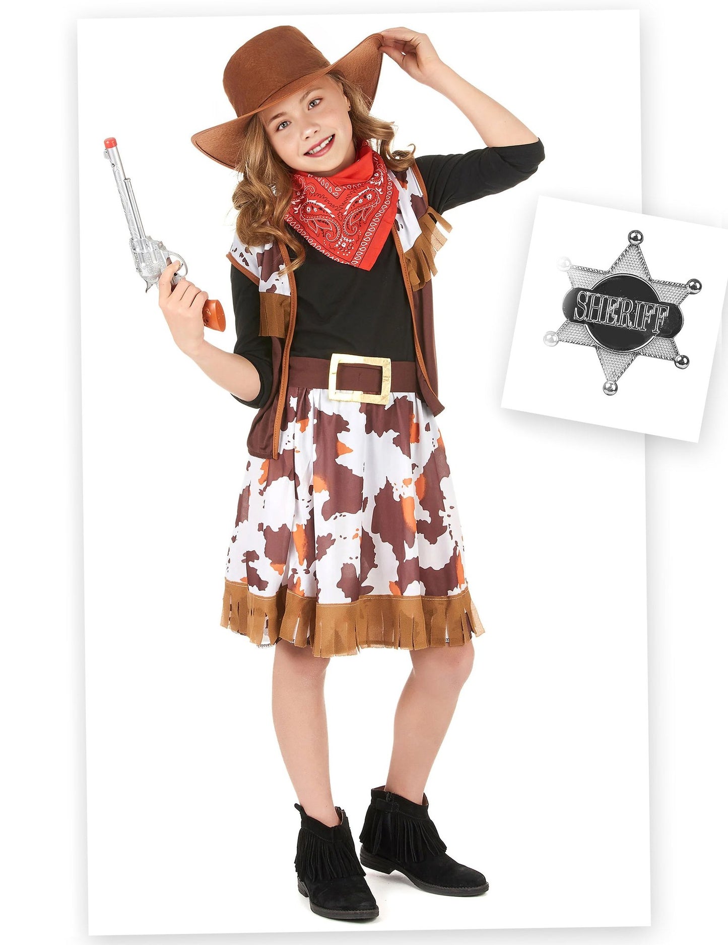 Cowgirl jelmez lányoknak kiegészítőkkel