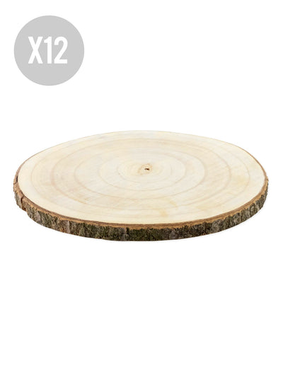12 természetes fa rönk 28–33 cm