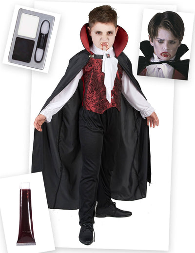 Halloween-i vámpír jelmezcsomag fiúknak