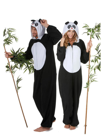 Felnőtt pár panda jelmez
