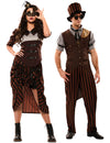 felnőtt barna steampunk páros jelmez