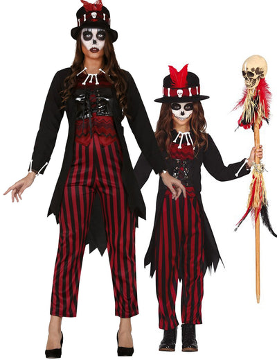 Vaudou Halloween anya-lánya páros jelmez