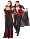 Felnőtt piros vámpírdenevér páros jelmez Halloweenre