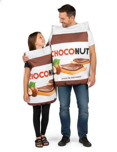 felnőtt és gyermek choconut páros jelmez
