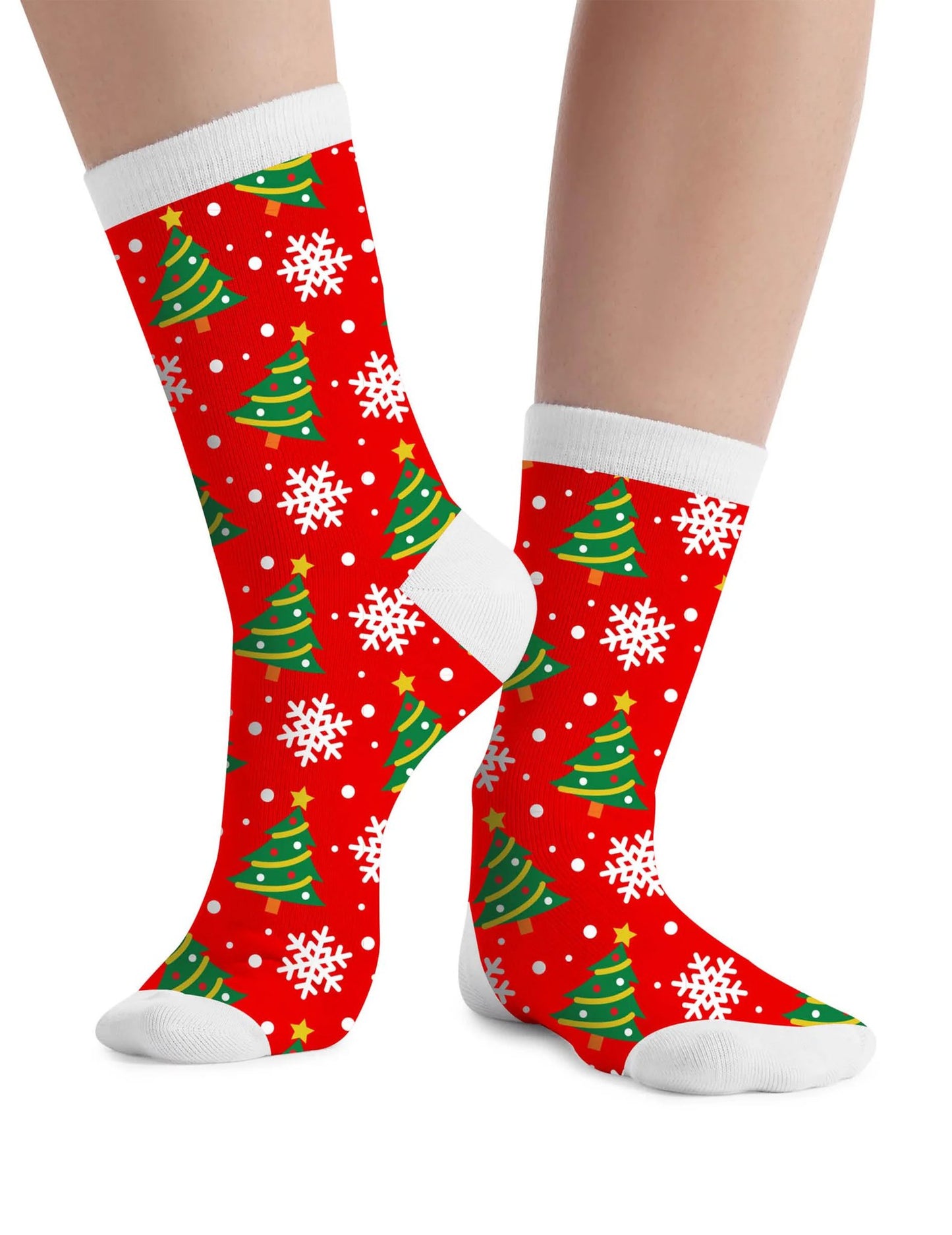 Lot 6 paires de chaussettes de Noël motifs festifs adulte