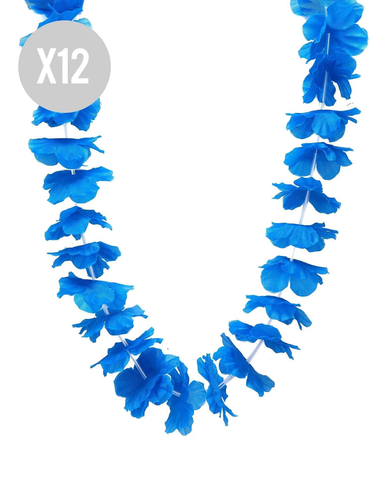 12 élénk kék hawaii nyaklánc
