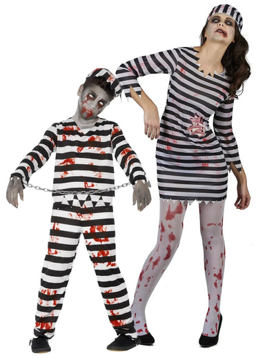 zombi rab anya és fia börtönbüntetéses párjelmez Halloweenra