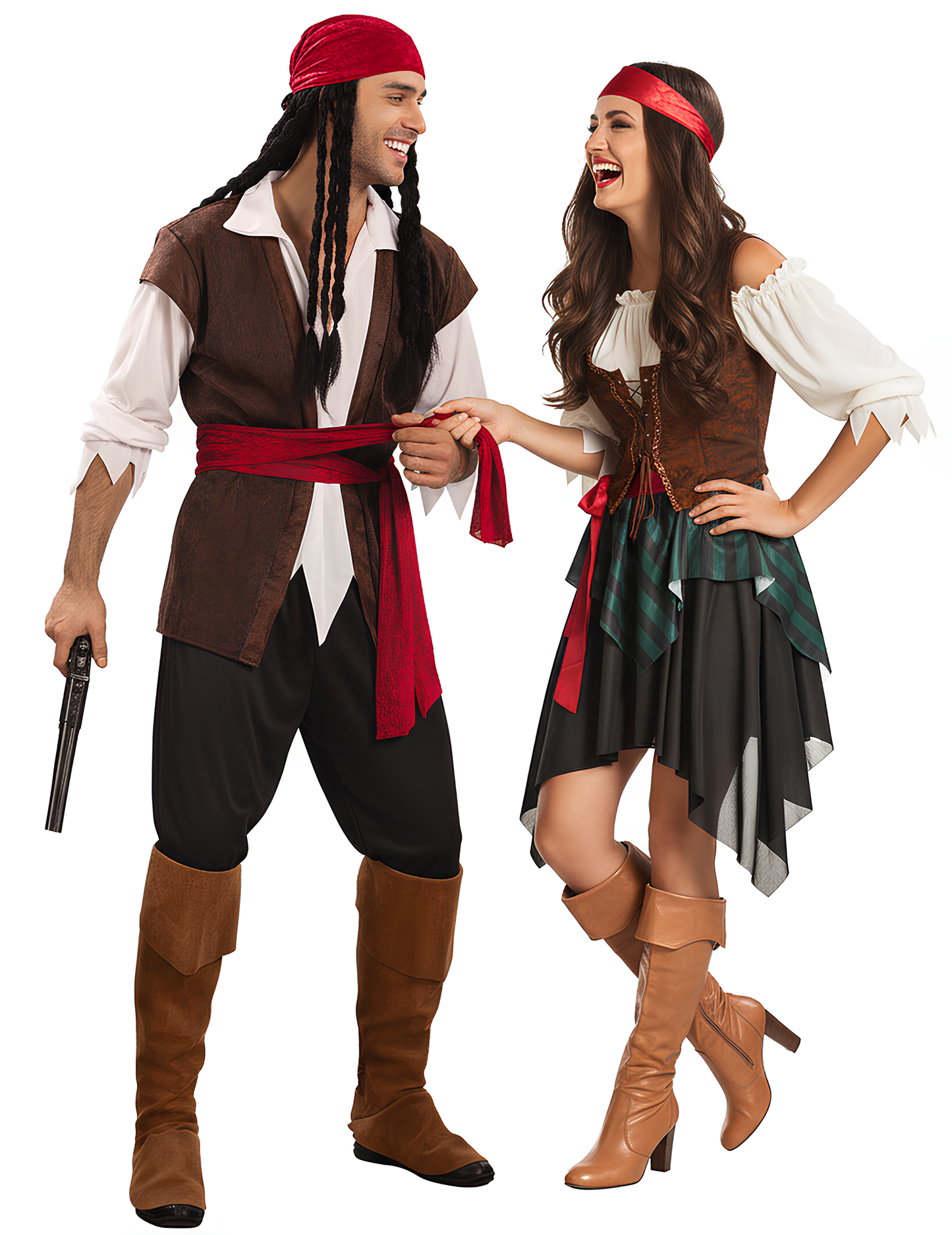 Csíkos kalózpár jelmez