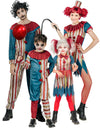 Családi gyilkos bohóc jelmez Halloweenre