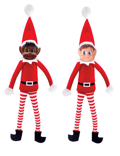 Duo lutins farceurs de Noël Elvie et Loustic