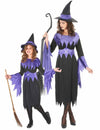 Lila boszorkány páros jelmez Halloween anya-lánya
