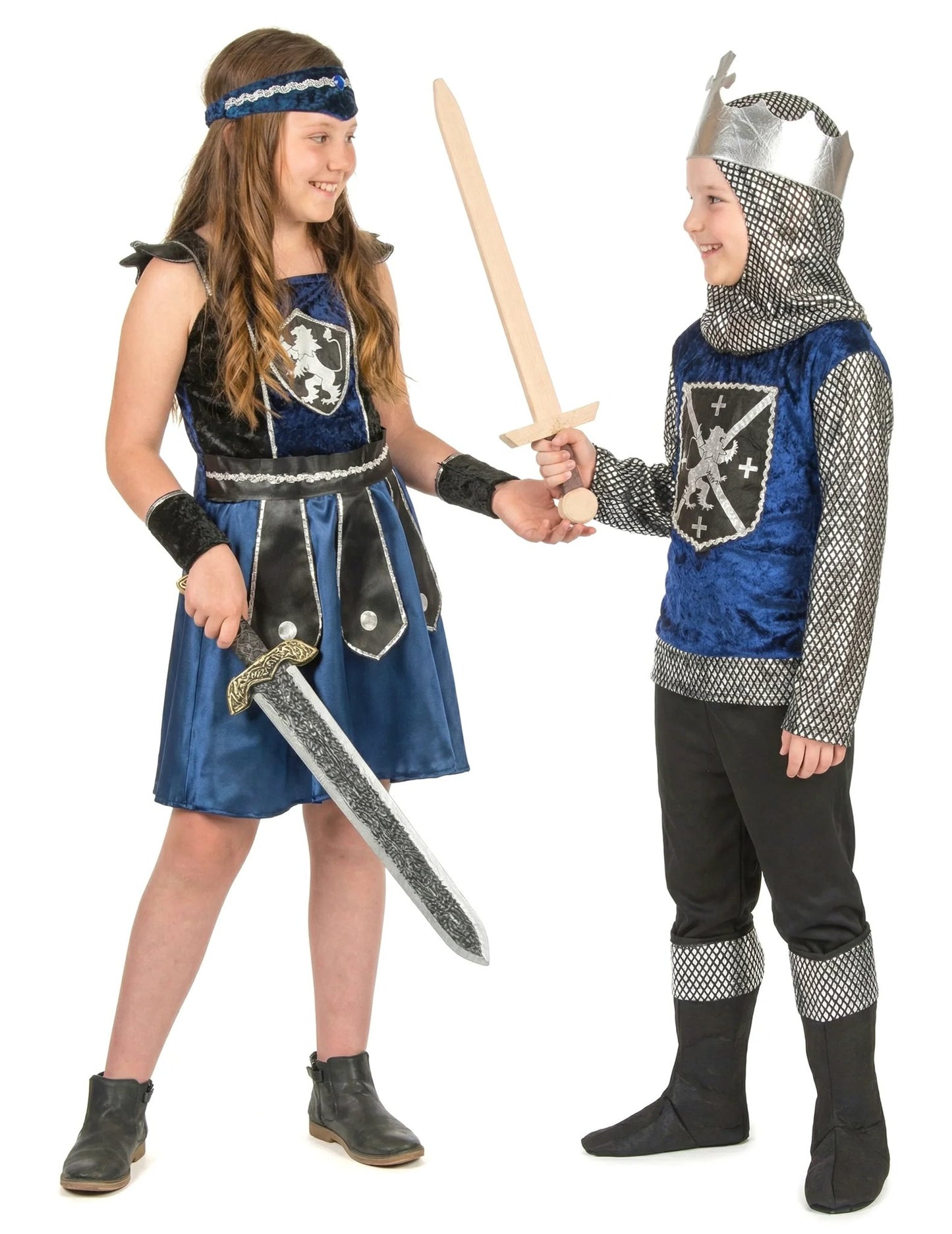Déguisement de couple chevaliers enfant