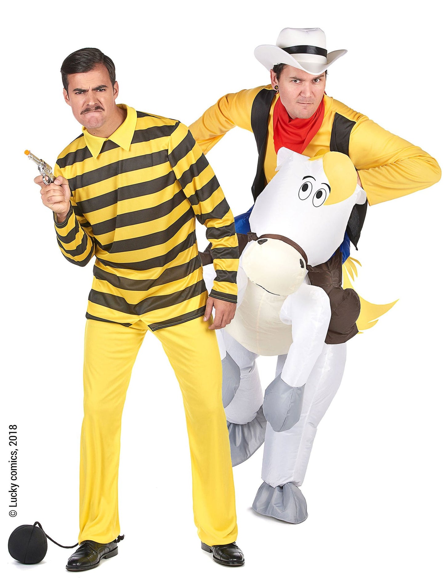 Déguisement de couple Porte-moi Jolly Jumper et Dalton- Lucky Luke™