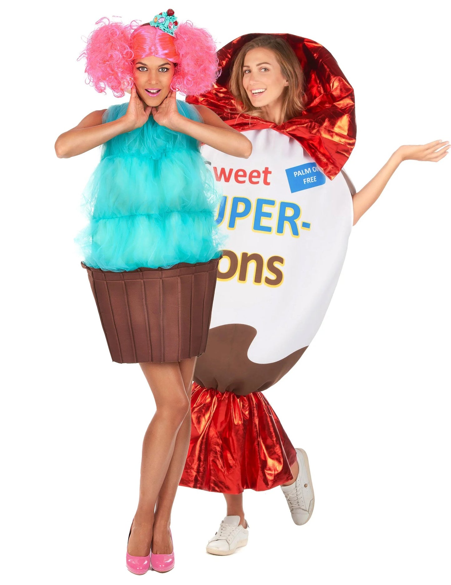 Superhős és cupcake párjelmez felnőtteknek