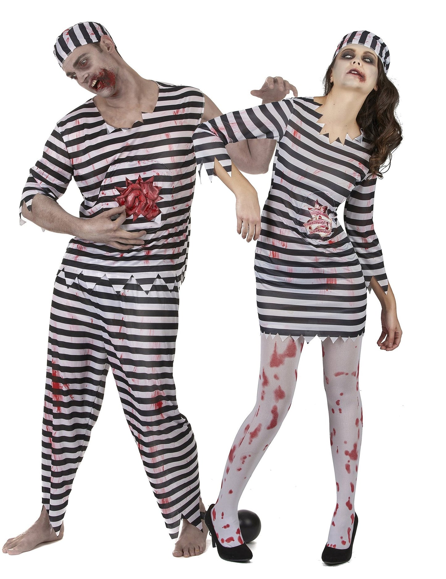 Zombi rabpár Halloween jelmez