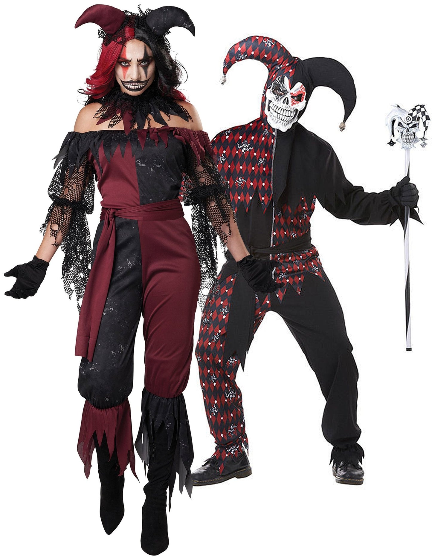 Arlekin és pszichopata joker párjelmez felnőtteknek