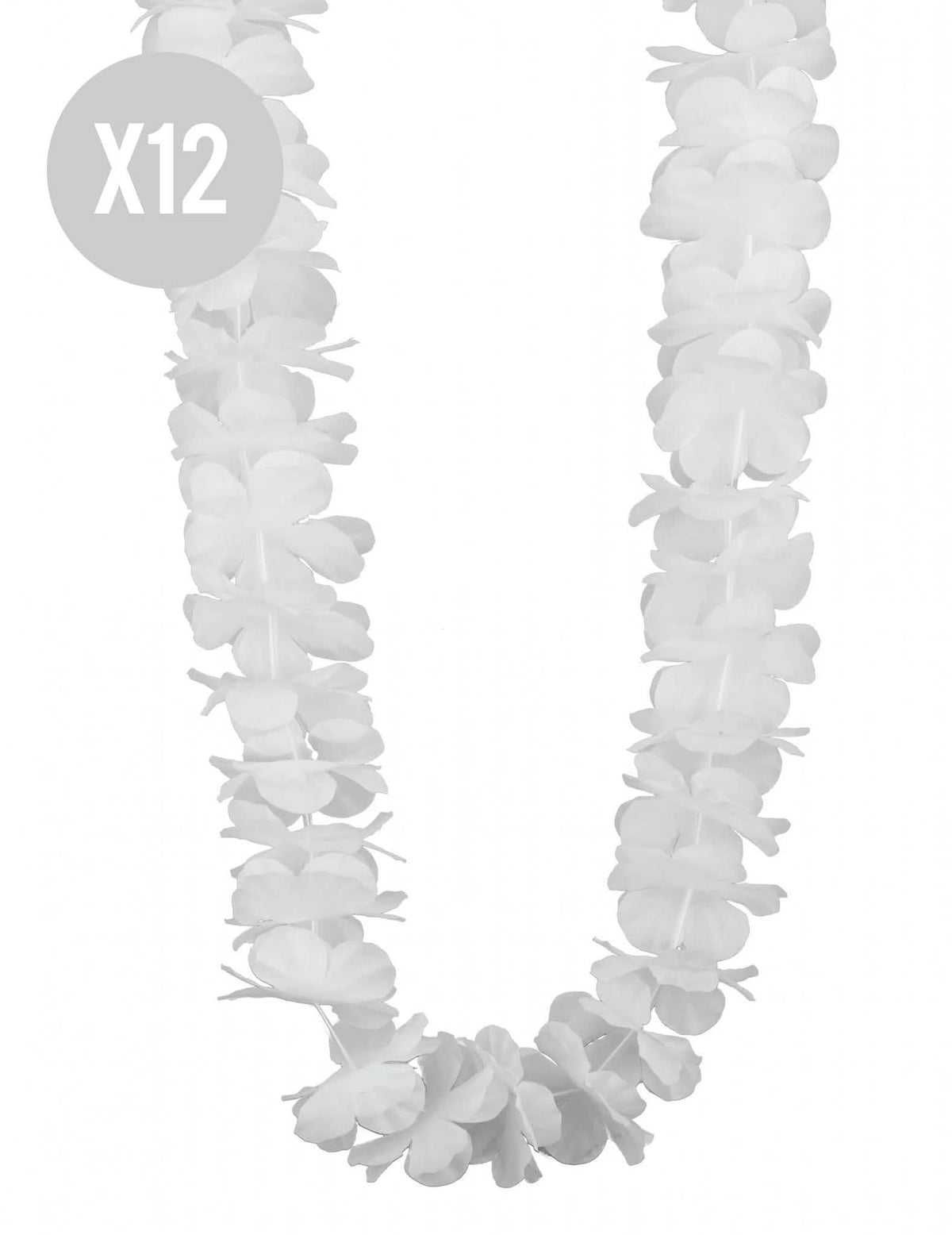 12 fehér hawaii nyaklánc