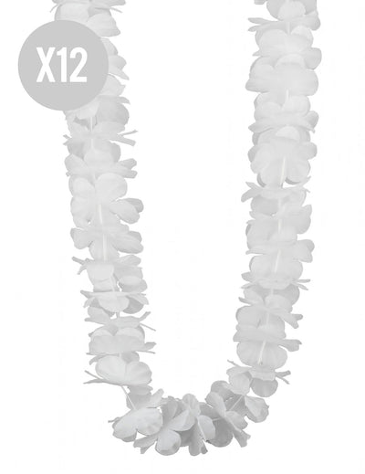 12 fehér hawaii nyaklánc
