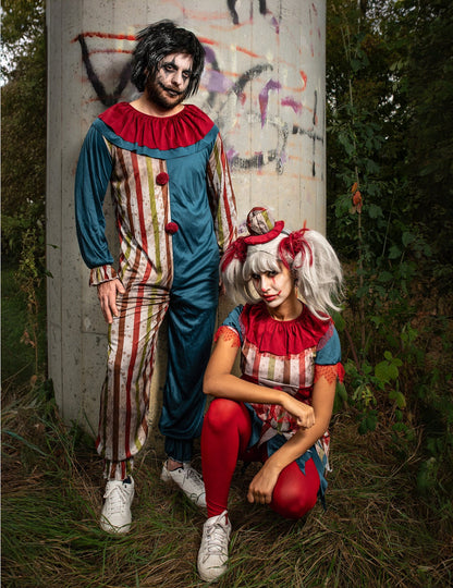 Színes bohóc párjelmez Halloweenre