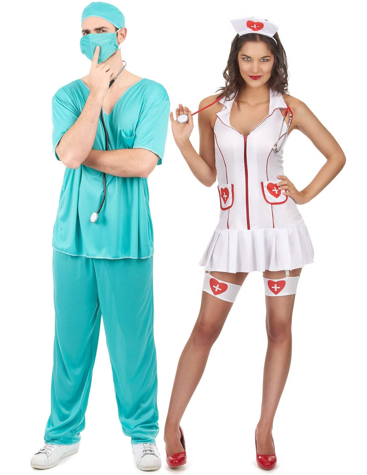 Párjelmezes nővér és doktor jelmez