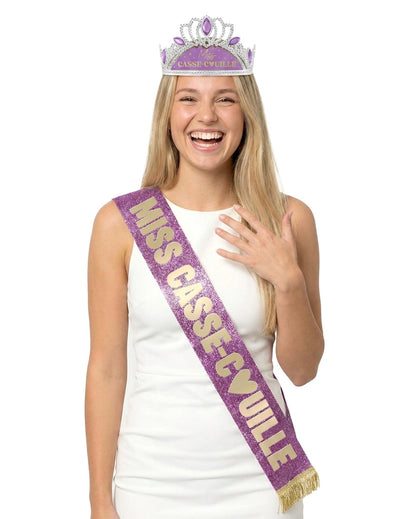 Set kiegészítők Miss casse-couille sál és diadém