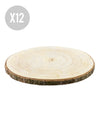 12 darab természetes fatönk 28–33 cm