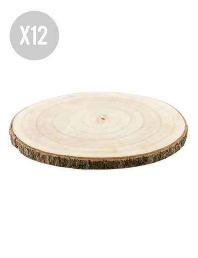 12 darab természetes fatönk 28–33 cm