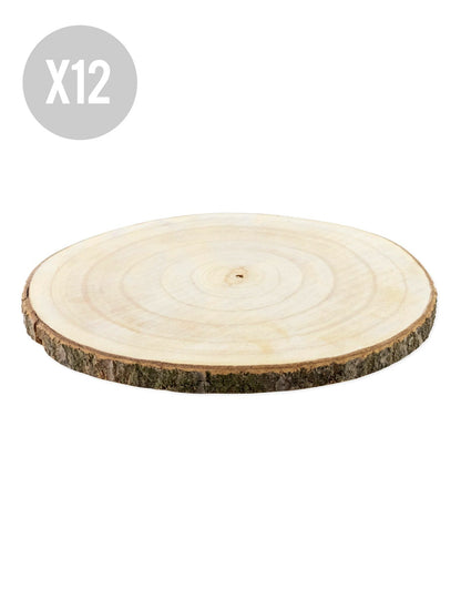 12 darab természetes fatönk 28–33 cm