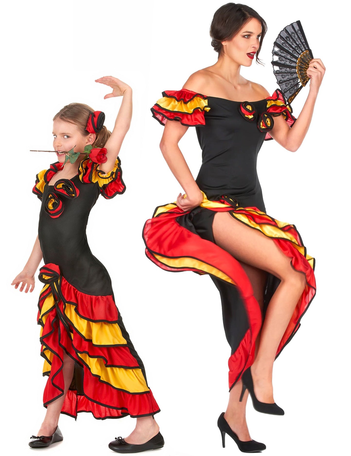 Flamenco táncos anya-lánya páros jelmez