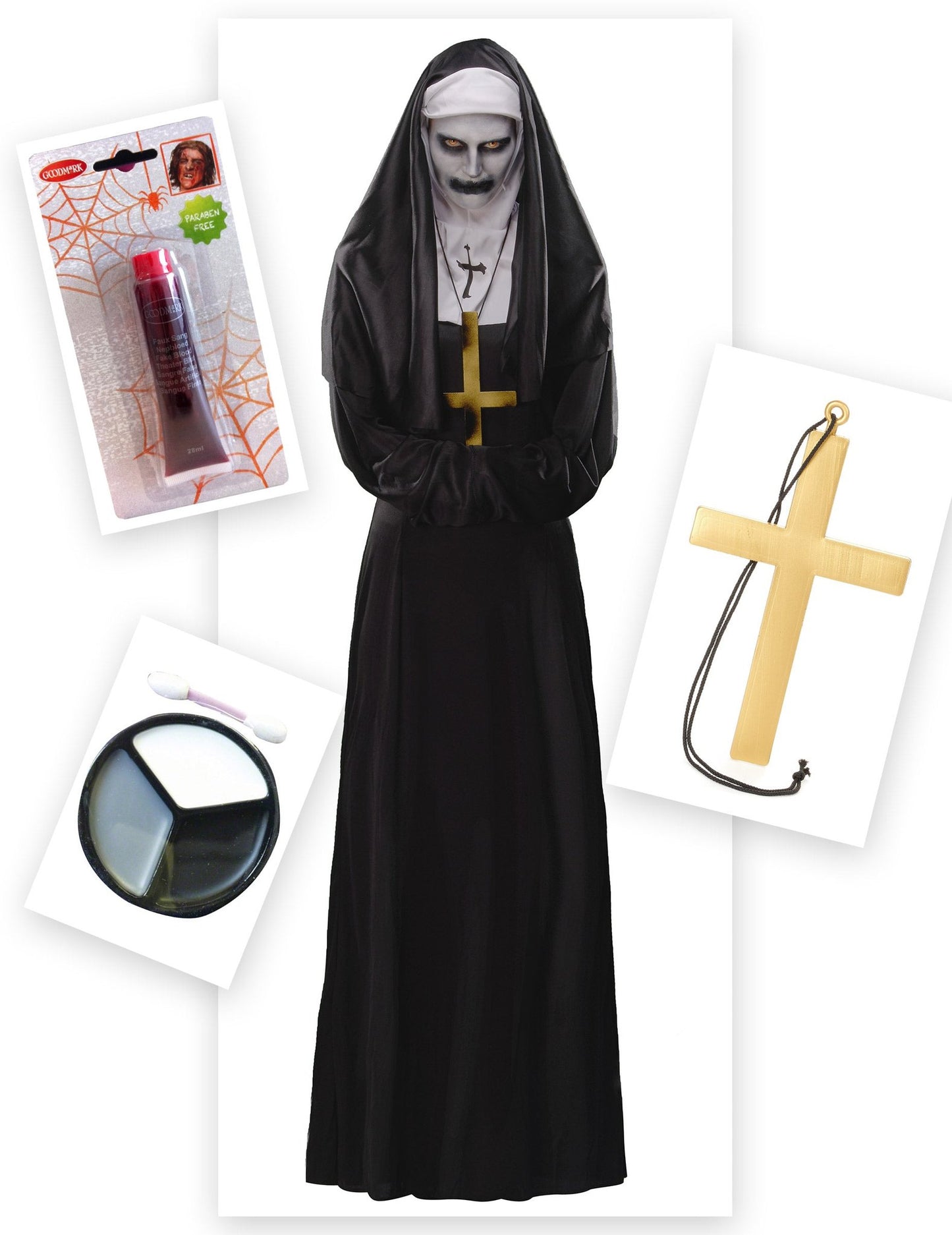 Pack déguisement nonne démoniaque femme