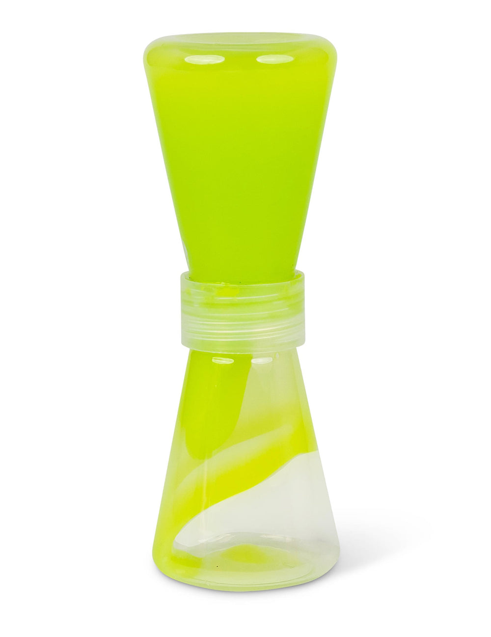 Coloris vert du sablier slime fluide