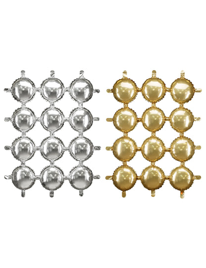 Kétoldalas alumínium lufi dekoráció 78 x 107 cm 