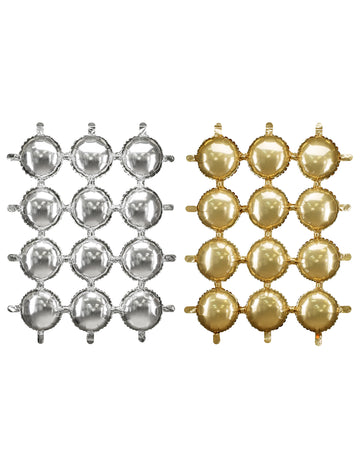 Kétoldalas alumínium lufi dekoráció 78 x 107 cm 