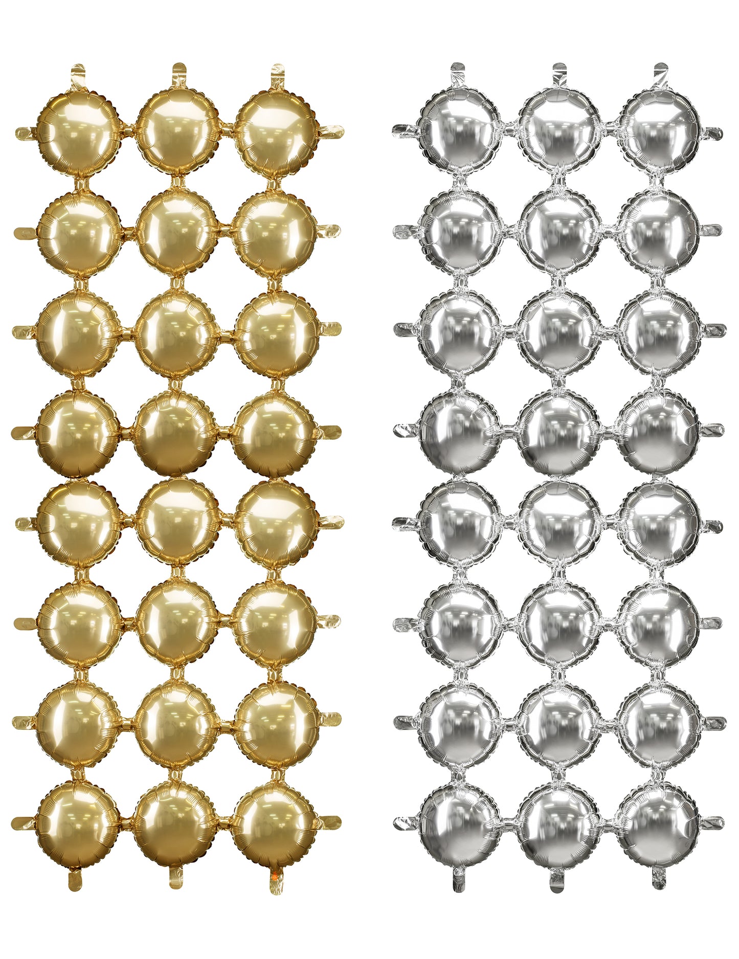 Kétoldalas alumínium lufi dekoráció 78 x 107 cm 