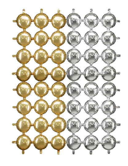 Kétoldalas alumínium lufi dekoráció 78 x 107 cm 