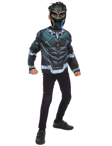 Teteje fekete párduc fiúmaszkkal