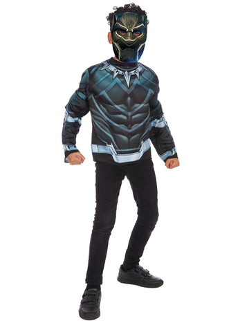 Teteje fekete párduc fiúmaszkkal