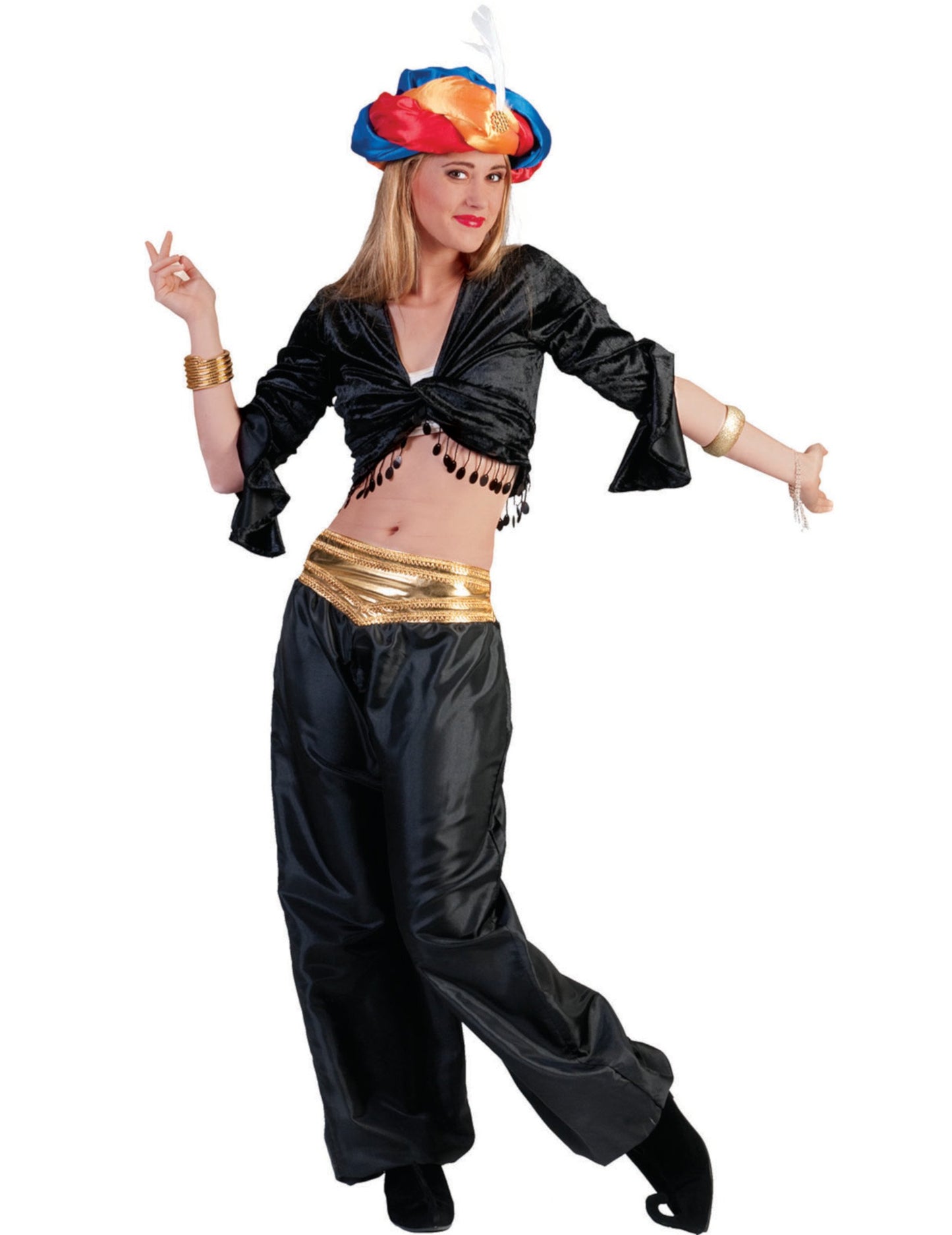 Top noir danseuse femme