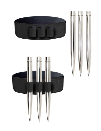 Comb dísz a combra 3 ezüst karóval 