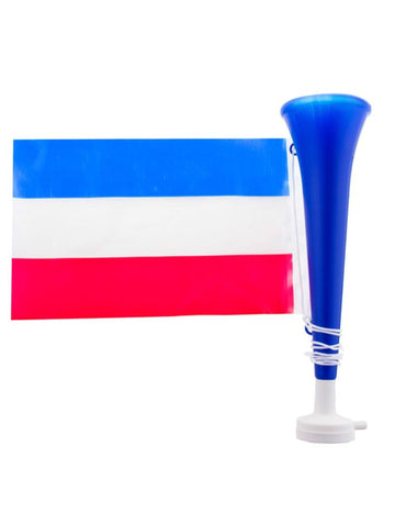 Football trombita zászló Franciaországgal