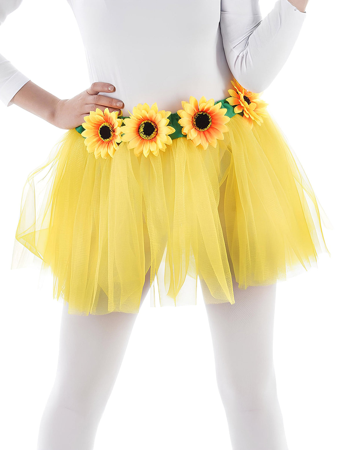 Tutu tournesols pour adulte jaune