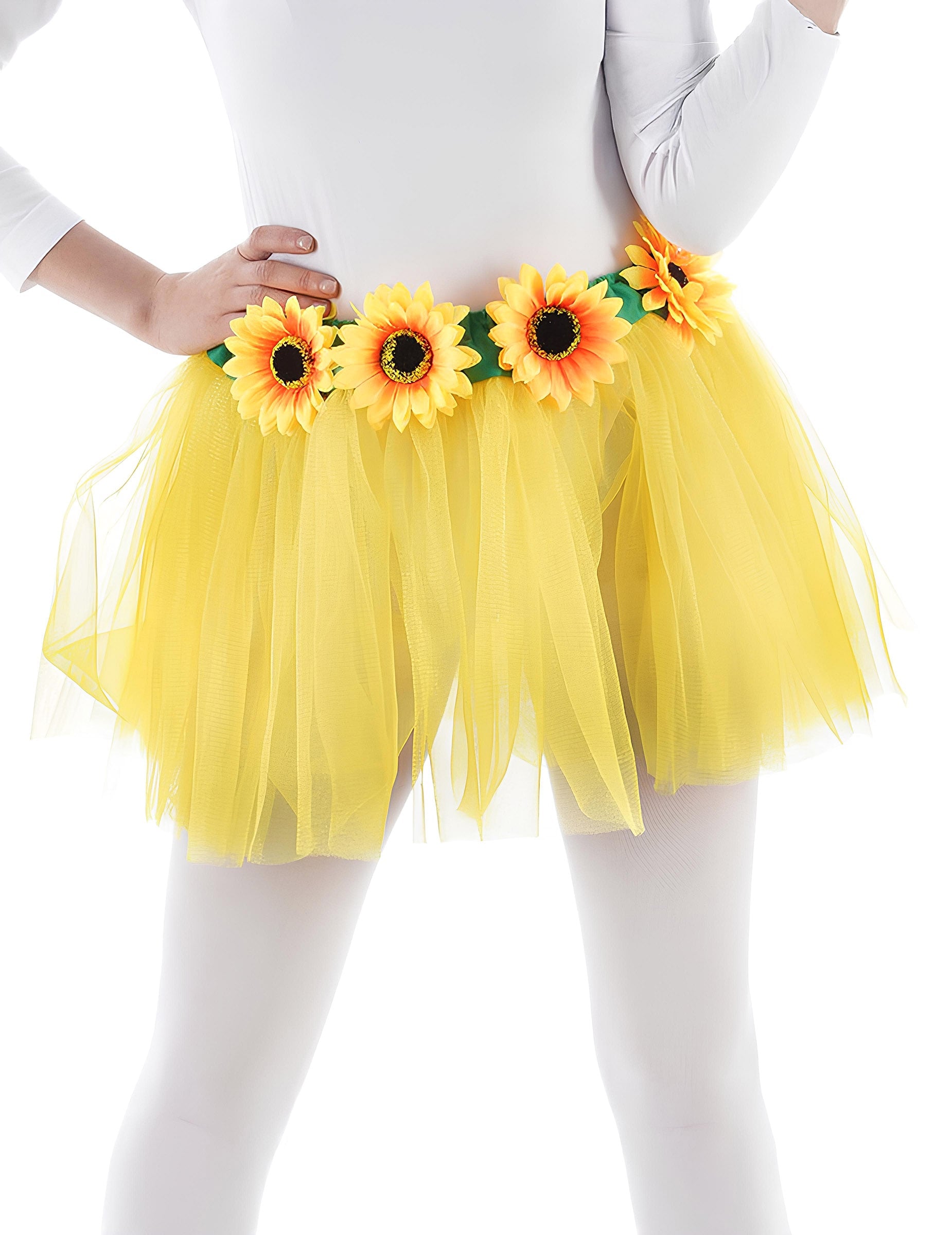 Tutu tournesols pour adulte jaune