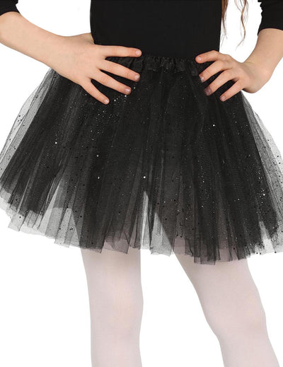 Tutu à paillettes pour fille noir